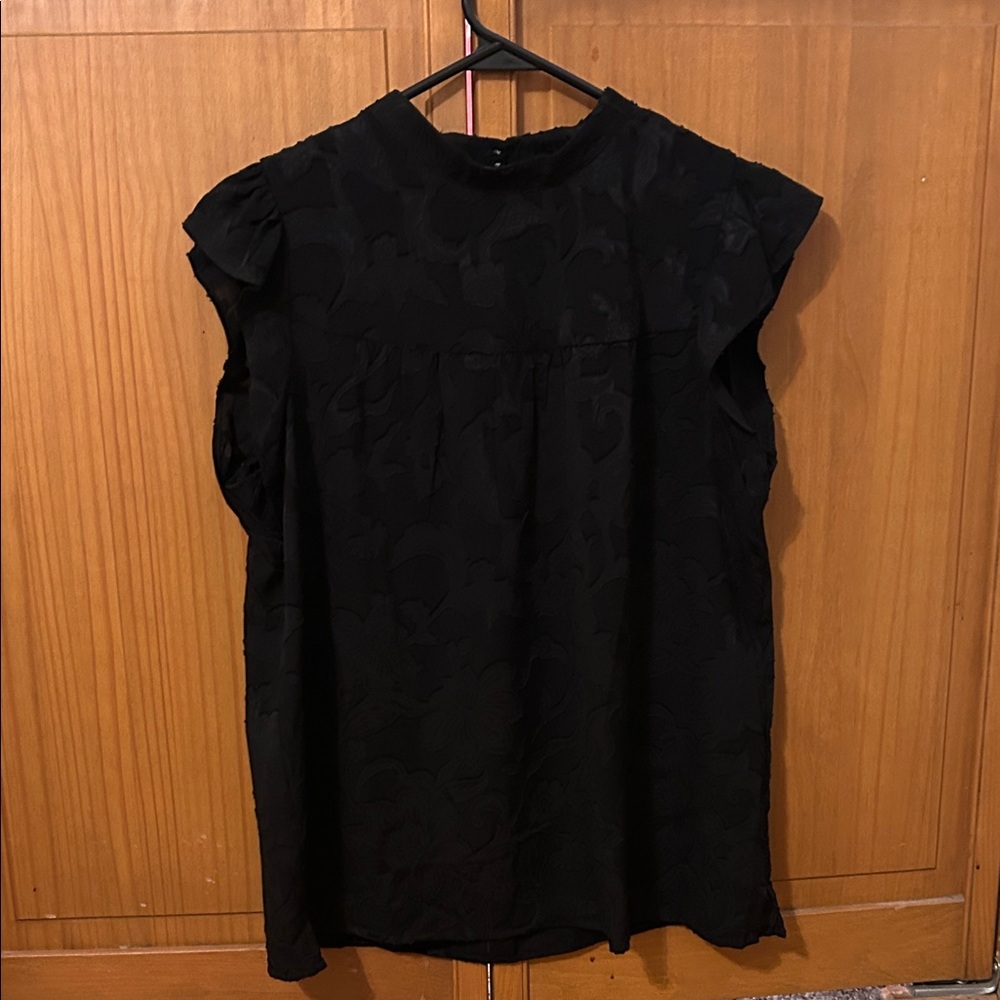 LOFT Elegant Black Sleeveless Blouse